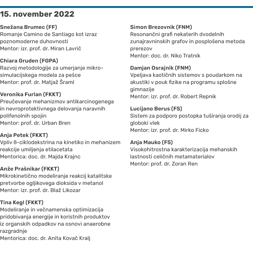 ￼ 15. november 2022 Sne ana Brumec (FF) Romanje Camino de Santiago kot izraz poznomoderne duhovnosti Mentor: izr. pro...