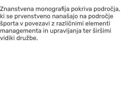 Znanstvena monografija pokriva podro ja, ki se prvenstveno nana ajo na podro je porta v povezavi z razli nimi elemen...