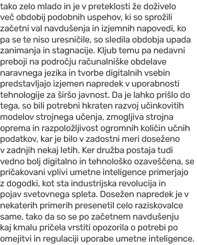 tako zelo mlado in je v preteklosti e do ivelo ve  obdobij podobnih uspehov, ki so spro ili za etni val navdu enja i...