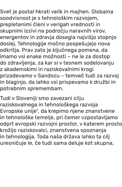 Svet je postal hkrati velik in majhen. Globalna soodvisnost je s tehnolo kim razvojem, prepletenimi leni v verigah v...