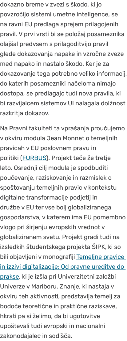 dokazno breme v zvezi s kodo, ki jo povzro ijo sistemi umetne inteligence, se na ravni EU predlaga sprejem prilagoje...