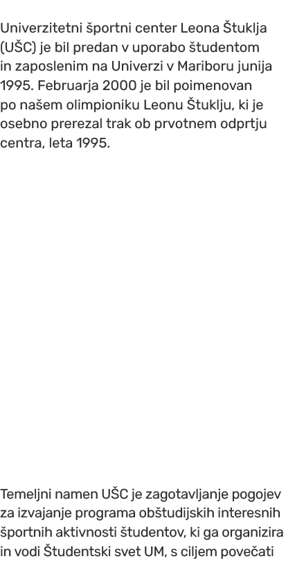 Univerzitetni portni center Leona  tuklja (U C) je bil predan v uporabo  tudentom in zaposlenim na Univerzi v Maribo...