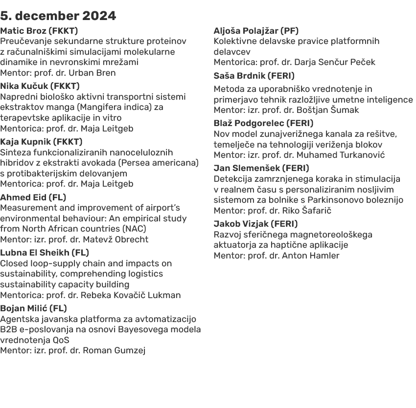 5. december 2024 Matic Broz (FKKT) Preu evanje sekundarne strukture proteinov z ra unalni kimi simulacijami molekular...