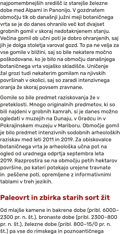 najpomembnej ih sredi  iz starej e  elezne dobe med Alpami in Panonijo. V gozdnatem obmo ju tik ob dana nji ju ni me...