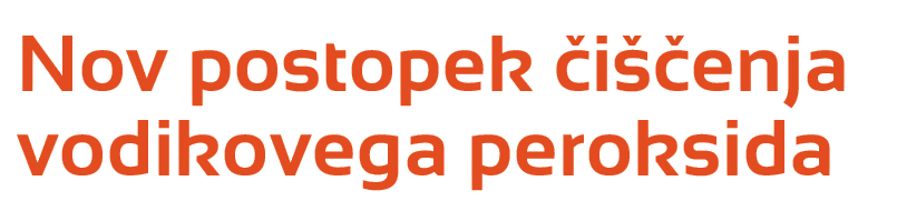 Nov postopek i  enja vodikovega peroksida