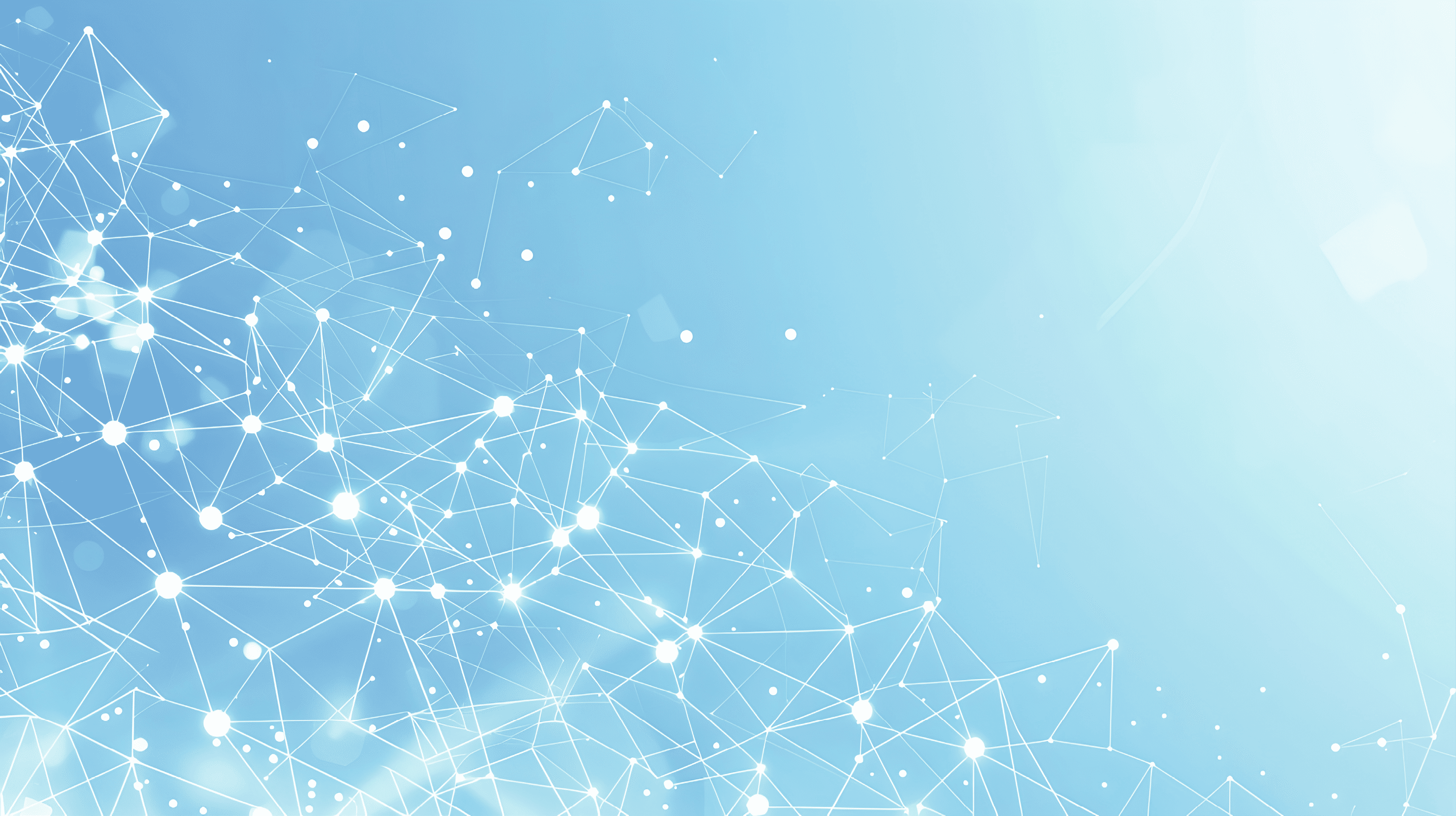 Futuristic blue network design with connecting lines and dots. Suitable for tech and science visuals. AI