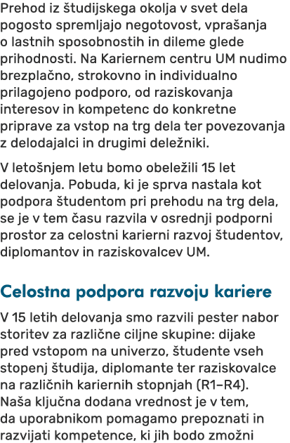 Prehod iz tudijskega okolja v svet dela pogosto spremljajo negotovost, vpra anja o lastnih sposobnostih in dileme gl...