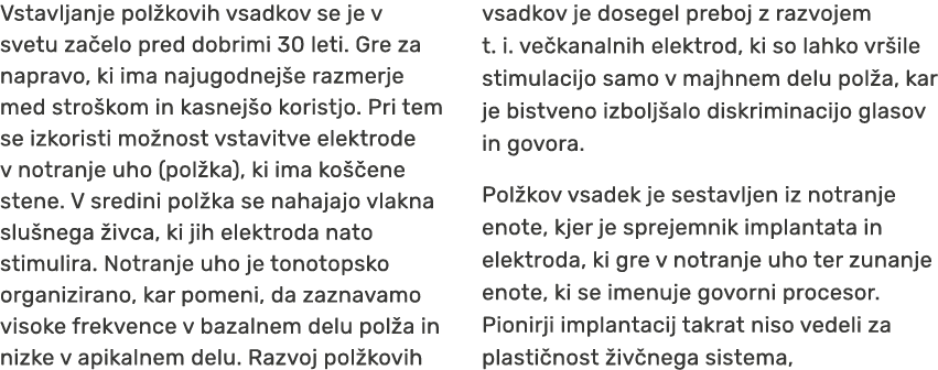Vstavljanje pol kovih vsadkov se je v svetu za elo pred dobrimi 30 leti. Gre za napravo, ki ima najugodnej e razmerje...