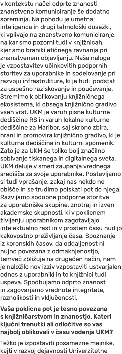 v kontekstu na el odprte znanosti znanstveno komuniciranje e dodatno spreminja. Na pohodu je umetna inteligenca in d...