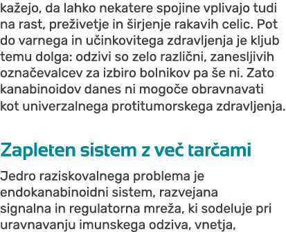 ka ejo, da lahko nekatere spojine vplivajo tudi na rast, pre ivetje in irjenje rakavih celic. Pot do varnega in u in...