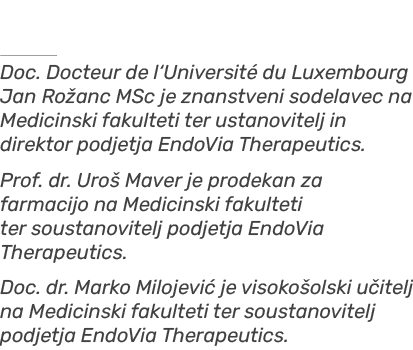 ￼ Doc. Docteur de l‘Universit du Luxembourg Jan Ro anc MSc je znanstveni sodelavec na Medicinski fakulteti ter ustan...